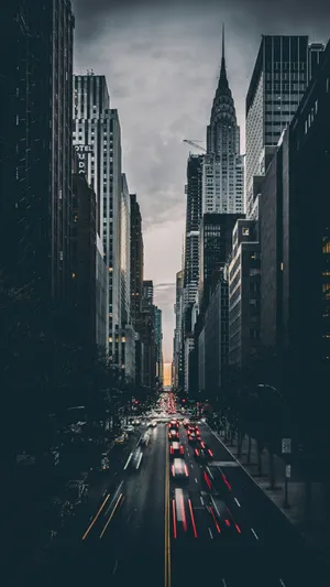 New York City Street View Wallpaper