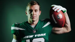 New York Football Player Portrait Wallpaper