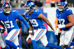 New York Giants Defense In Action Wallpaper