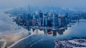 New York Hd Dreamy Winter Wallpaper