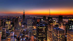 New York Hd Glaring Skyscrapers Wallpaper