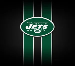 New York Jets Stripes Nfl Team Logo Wallpaper