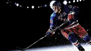 New York Rangers Graphic Art Wallpaper