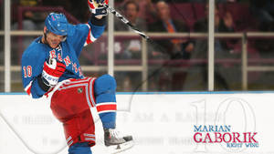 New York Rangers Marian Gaborik Wallpaper