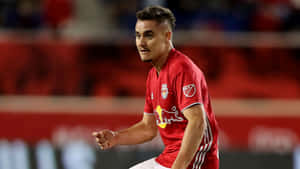 New York Red Bulls Aaron Long Against Minnesota United 2019 Wallpaper