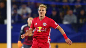 New York Red Bulls Aaron Long Versus Atlanta United 2018 Wallpaper