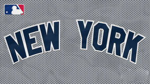 New York Yankees Mlb Jersey Logo Wallpaper