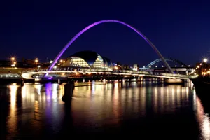 Newcastle Gateshead Quayside Night Wallpaper