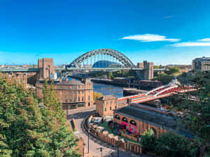 Newcastle Upon Tyne River Tyne Bridges Wallpaper