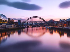 Newcastle Upon Tyne River Tyne Sunset Wallpaper