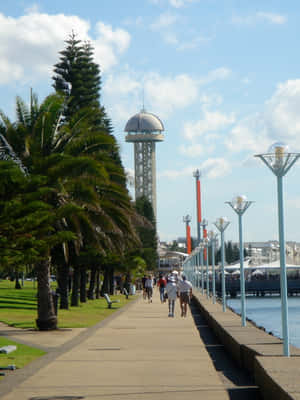 Newcastle Waterfront Promenade Wallpaper