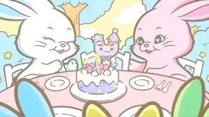 Newjeans Bunny Birthday Party Wallpaper