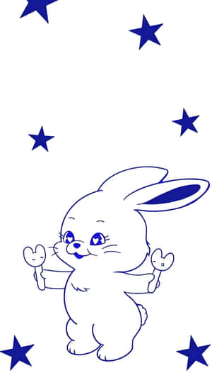 Newjeans Bunny Character Wallpaper