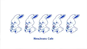 Newjeans Bunny Lineup Wallpaper