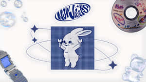 Newjeans Bunny Logo Wallpaper