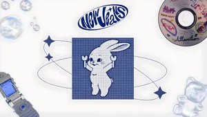 Newjeans Bunny Logo Wallpaper
