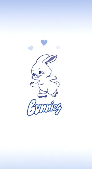 Newjeans Bunny Logo Wallpaper