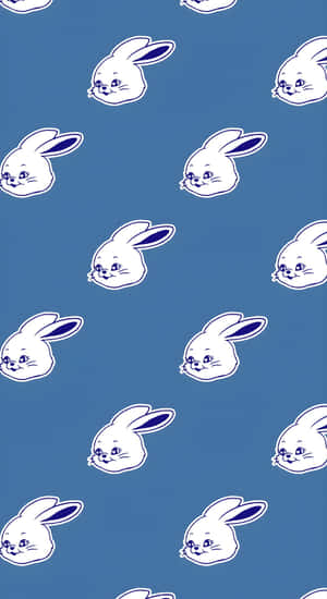 Newjeans Bunny Pattern Wallpaper