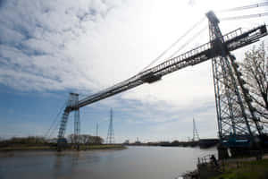 Newport Transporter Bridge Silhouette Wallpaper