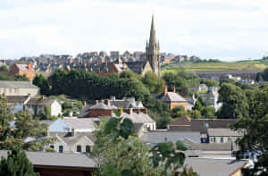 Newry Cityscapewith Spire Wallpaper