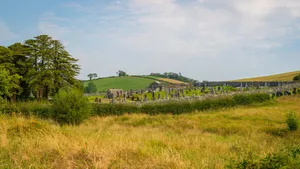 Newry Countryside Graveyard Wallpaper