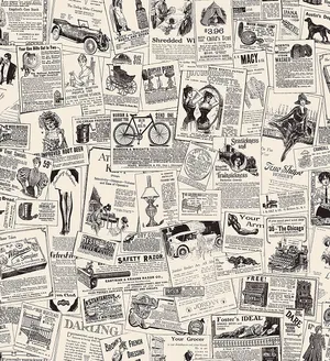 Newspaper Aesthetic Illustration Clippings Wallpaper
