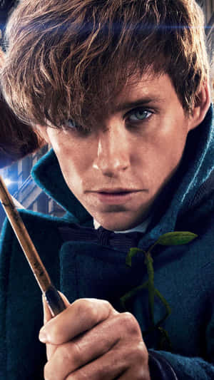 Newt Scamander Wand Ready Wallpaper