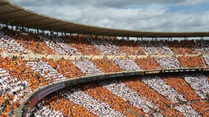 Neyland Stadium Fan Mosaic Wallpaper