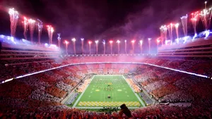 Neyland Stadium Fireworks Show Wallpaper