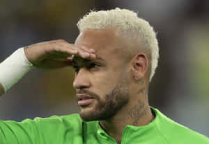 Neymar Beardand Blonde Hairstyle Wallpaper