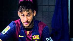 Neymar In Action For Barcelona Wallpaper