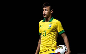 Neymar Jr., Brazilian Football Sensation Wallpaper