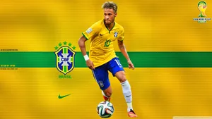 Neymar Jr For Brazil Wallpaper