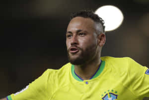 Neymarin Brazil Jersey Beard Wallpaper