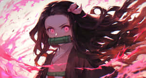 Nezuko Demon Form Artwork Wallpaper