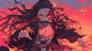 Nezuko Demon Transformation Art Wallpaper