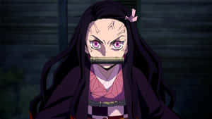 Nezuko Kamado Demon Form Anime Portrait Wallpaper