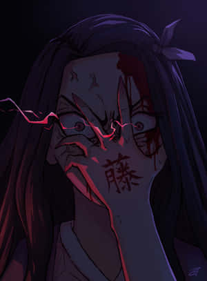 Nezuko Kamado Demon Transformation Art Wallpaper