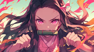 Nezuko Kamado Demon Transformation Art Wallpaper