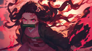 Nezuko Kamado Demon Transformation Artwork Wallpaper