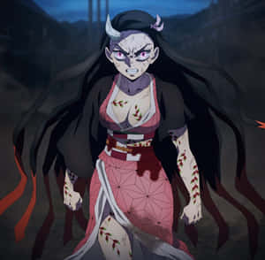 Nezuko Kamado Demon Transformation Wallpaper