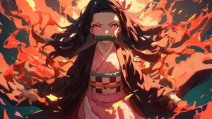 Nezukoin Demon Form Artwork Wallpaper