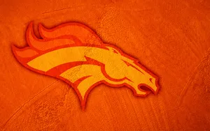 Nfl Broncos Logo Orange Hue Wallpaper