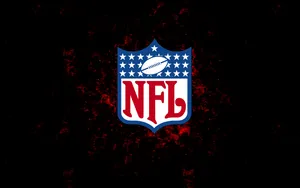 Nfl Football Logo On Black Background Wallpaper