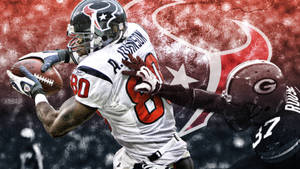 Nfl Football Player Defending The Ball Wallpaper