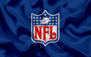 Nfl Logo In Front Of Stadium Wallpaper