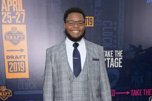 Nfl Player Jawaan Taylor On The Field Wallpaper