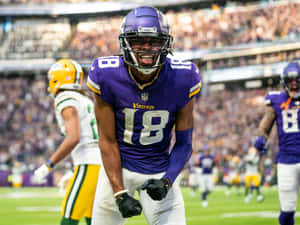 Nfl Pro Bowl Players In Action On The Field Wallpaper