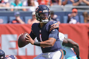 Nfl Qb Justin Fields Wallpaper