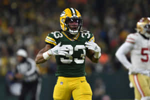 Nfl Running Back Aaron Jones Wallpaper